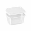 Wimex Miska (PP) hranatá priehľadná 250ml + viečko [250 sád]
