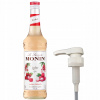 Barmanský sirup na nápoje MONIN Lychee LICZI Litchi 700 ml + Pumpička
