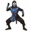 KOSTÝM CYBER NINJA NINJI + MASKA SVETLO DŽVUK 128