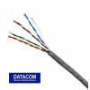 Datacom 1363 UTP drát CAT5E PVC, 50m, šedý