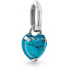 PANDORA 793827C01 Mini visiaci, Srdce tyrkysovej farby (Ag 925/1000, 0,6 g)