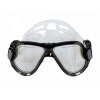 Šnorchlovací set 3 v 1, ČIERNY/TRANSPARENTNÝ, L/XL, plutvy 42-47, maska, šnorchel