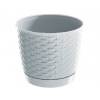 Prosperplast Kvetináč Ratolla Round 22 cm biely