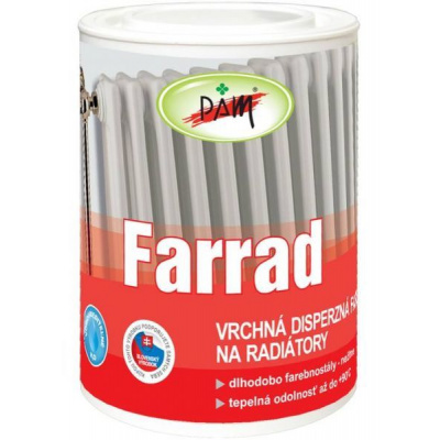 PAM Farrad biela - Farba na radiátory 0,5kg