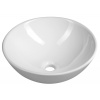AQUALINE Keramické umývadlo na dosku, Ø 40 cm, biele 40155
