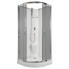 Arttec BRILIANT 90 x 90 cm - Sprchový box model 2 šedé sklo