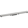 HANSGROHE RainDrain Match vrchná sada sprchového žľabu 90 cm, s výškovo nastaviteľným rámom, oceľ nerezová kartáčovaná, 56040800