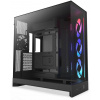 NZXT skriňa H9 Flow ARGB dvojkomorová ATX / 3xRGB 140 mm / 1x 120mm fan / presklená / čierna
