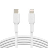 Kábel Belkin USB typ C - Apple Lightning 1 m biely (CAA003bt1MWH)
