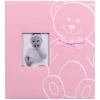 Detský fotoalbum na rožky NEW BABY BEAR ružový