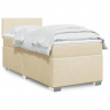 Box spring postel s matrací krémová 90x190 cm textil 3288041