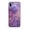 Lesklý kryt Mobiwear Glossy - Huawei Nova 3 - G050G - Fialový mramor (Prémiové lesklé pouzdro, obal, kryt Mobiwear Glossy na mobil Huawei Nova 3 - G050G - Fialový mramor, materiál Plast + TPU silikon