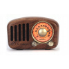 Sieťové a batériové FM rádio Feegar Retro Wood