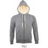 SOL'S | Sherpa, Unisex mikina s kapuc., sivá mel., M