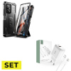 SET KRYT TECH-PROTECT KEVLAR PRO XIAOMI REDMI NOTE 12 PRO 5G / POCO X5 PRO 5G Čierny + SIEŤOVÁ NABÍJAČKA NA MOBIL A TABLET TECH-PROTECT C20W 2-PORT NETWORK CHARGER PD20W/QC3.0 + LIGHTNING CABLE WHITE