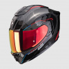 SCORPION prilba na motocykel EXO-1500 CARBON AIR MUNDI (čierna/červená), veľ. XS