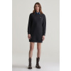 ŠATY GANT SHIELD C-NECK SWEAT DRESS BLACK