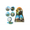 Teddies Peňaženka na kľúče dinosaurus kov/plast 8cm 2 farby