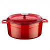 Lava metal Hrnec Ø 28 cm, 6,7 l, litinový, červený LVYTC28K2R