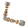 Dvojité demontážní koleno 1465, TDM mosaz, 18 mm x 18 mm