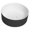 Sapho THIN umývadlo na dosku Ø38 cm, bielá mat/carina WN548-41