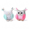BabyOno hračka s hrkálkou Owl Sofia ružová