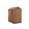 Keter Darwin 4 x 6, Záhradný domček s podlahou ROZMERY: (Š x V x H): 126 x 205 x 184 cm Farba: hnedý