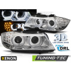 XENON SVETLOMETY ANGEL EYES LED DRL CHRÓMOVÉ pre BMW E90/E91 09-11