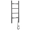 Sapho KARBO Elektrický sušiak uterákov, okrúhly, 400x1120 mm, 87 W, čierna SPH KB904