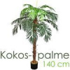Decovego Umelá palma veľká umelá palma umelá rastlina palma umelá ako skutočná plastová rastlina balkón kokosová palma kráľovská palma dekorácia 140 cm vysoká Decovego