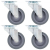 vidaXL Otočné kolieska 4 ks 75 mm - 97405-208887