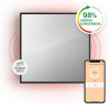 Klarstein La Palma 500 smart, infračervený ohrievač 2 v 1, 60 x 60 cm, 500 W, zrkadlová predná časť (HTR10-LaPalmaS500B)