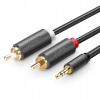UGREEN POZLÁTENÝ AUDIO KÁBEL MINI JACK 3,5 MM PRE 2X RCA CINCH AUX 1 M