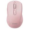 Myš C-TECH WLM-12 Dual mode, bezdrôtová, BT5.0 + 2,4 GHz, 1600DPI, 6 tlačidiel, USB nano receiver, ružová