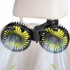 VENTILÁTOR DO AUTA PRE ZADNÉ OPIERKY HLAVY 3 PREVODOVÉ STUPNE ČIERNY