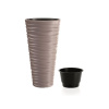PROSPERPLAST 06436006 Květináč SAND SLIM mocca 29,6cm
