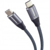 OEM PremiumCord Kabel USB-C M/M, 100W 20V/5A 480Mbps bavlněný oplet, 1m ku31cw1