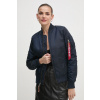 Bunda Alpha Industries MA-1 VF 59 133009.07-navy, dámska, tmavomodrá farba, prechodná