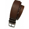 Opasok - MM Leder Brown Belt - mužský produkt (Bronzový kožený pás 140 cm klasika pre nohavice džínsy)