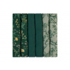 KikkaBoo Plienky mušelínové 30x30 cm 6ks Secret Garden Green