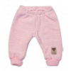Pletené dojčenské nohavice Hand Made Baby Nellys, ružové, veľ. 80/86, 80-86 (12-18m)