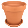 Záhradný kvetináč - Keramický hrniec hlinka Classic 27 cm hrniec s talianskym stojanom (Keramický hrniec hlinka Classic 27 cm hrniec s talianskym stojanom)
