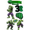 CUKROVÁ TLAČ jedlý obrázok na tortu Cukrová hmota HULK AVENGERS SADA + TEXT 7