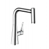 Hansgrohe Dřezová baterie Metris M71 s vytahovací sprškou chrom 73800000