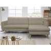 Rohová sedačka Salma,svetlo hnedá látka, univerzálna pravá/ľavá