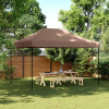 vidaXL Skladací pop-up párty stan hnedý 410x279x315 cm - Hnedá - 140428-86845