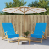 vidaXL Plážové uteráky 2 ks tyrkysové 60x135 cm látka 400 GSM - Tyrkysová - 22492-164017