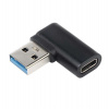 PremiumCord zahnutá 90° redukce USB-C Female na USB3.0 typ A Male (kur31-26)
