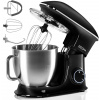 Zeegma Planeet Chef kuchynský robot, hnetací stroj 2200 W, multifunkčný robot, stroj na cesto, mixér s 6,5 l nerezovou miskou čierny