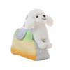 Malý bílý psíček v duhové tašce od firmy Llopis (Bolsito Marilin-unicornio-perro 24 cm)
